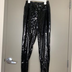 High Waist Vinyl Leggings